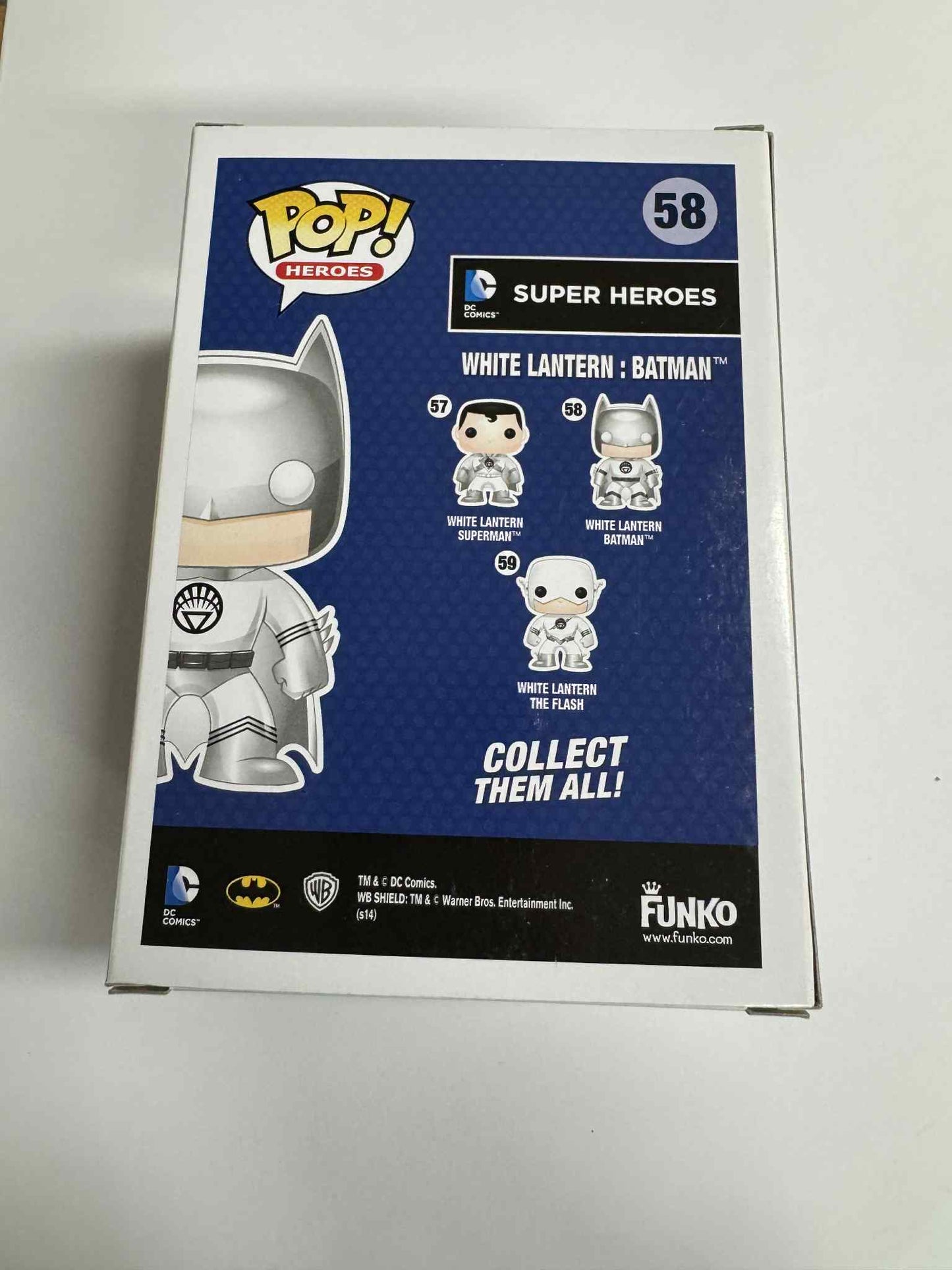 DC Super Heroes - White Lantern:Batman Glow In The Dark Pop! Vinyl #58