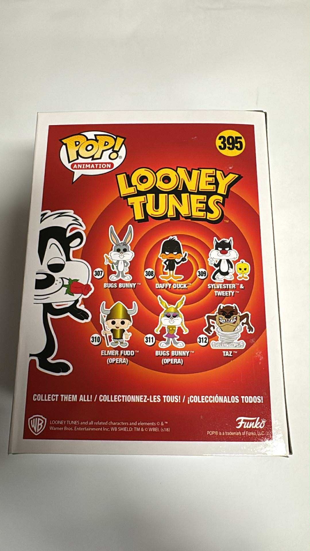 Looney Tunes - Pepe Le Pew 2018 SDCC Pop! Vinyl #395