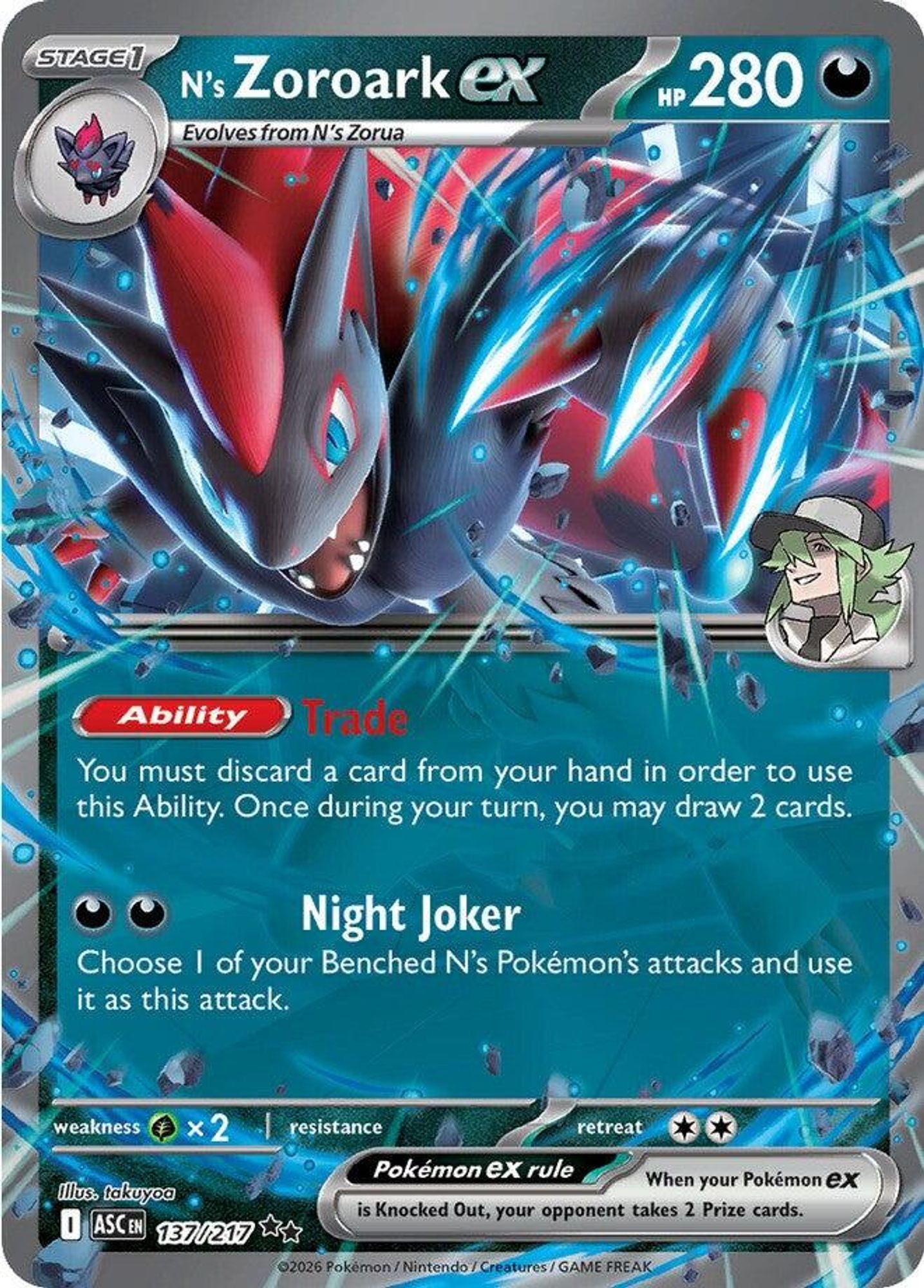 N's Zoroark ex - 137/217