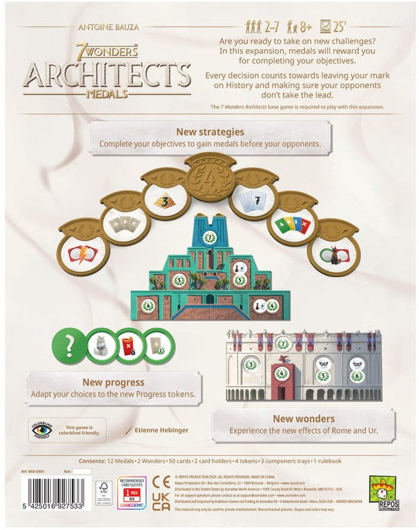 7 Wonders Architects - Medals Expansion