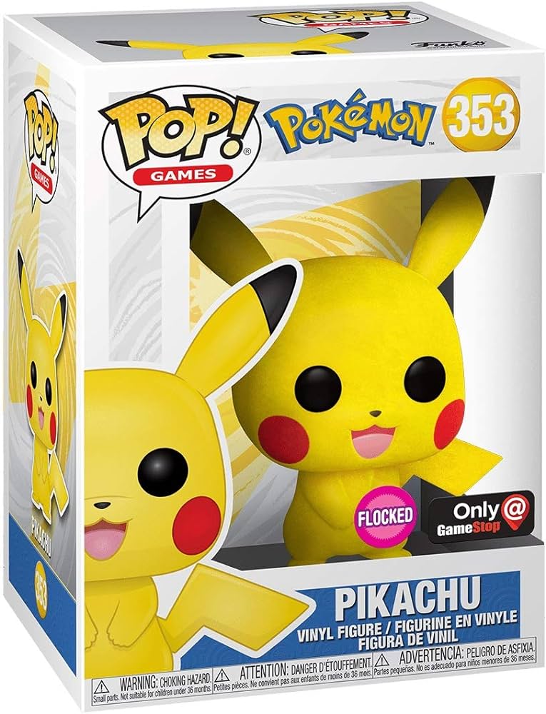 Pokemon - Pikachu (Flocked) Pop! Vinyl #353