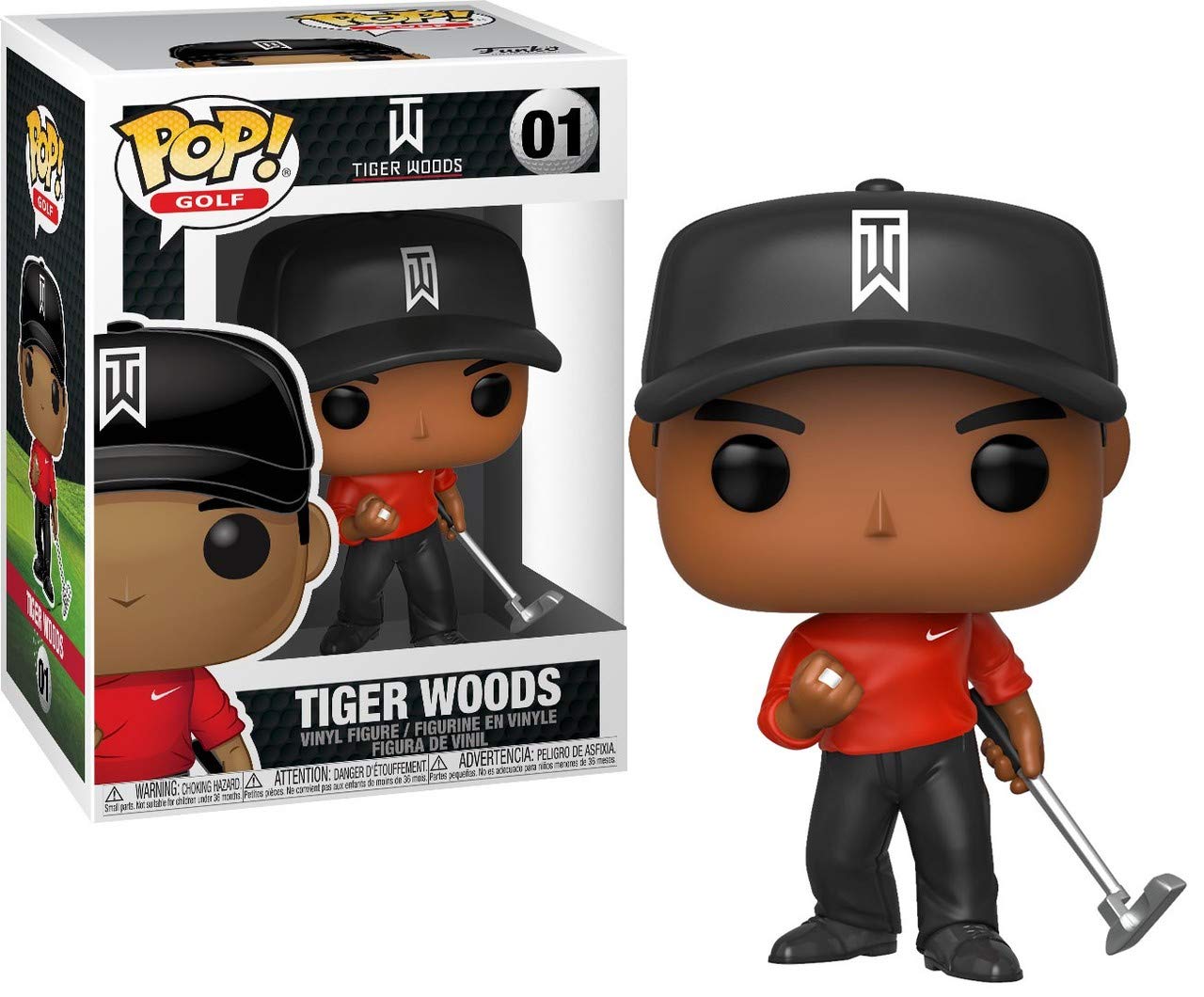 Golf - Tiger Woods Red Shirt Pop! Vinyl #01