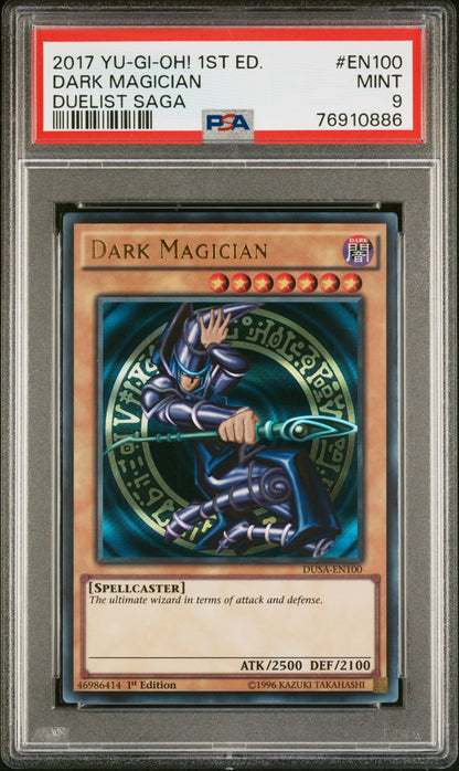 2017 Yu-Gi-Oh! Duelist Saga En100 Dark Magician Duelist Saga - PSA 9