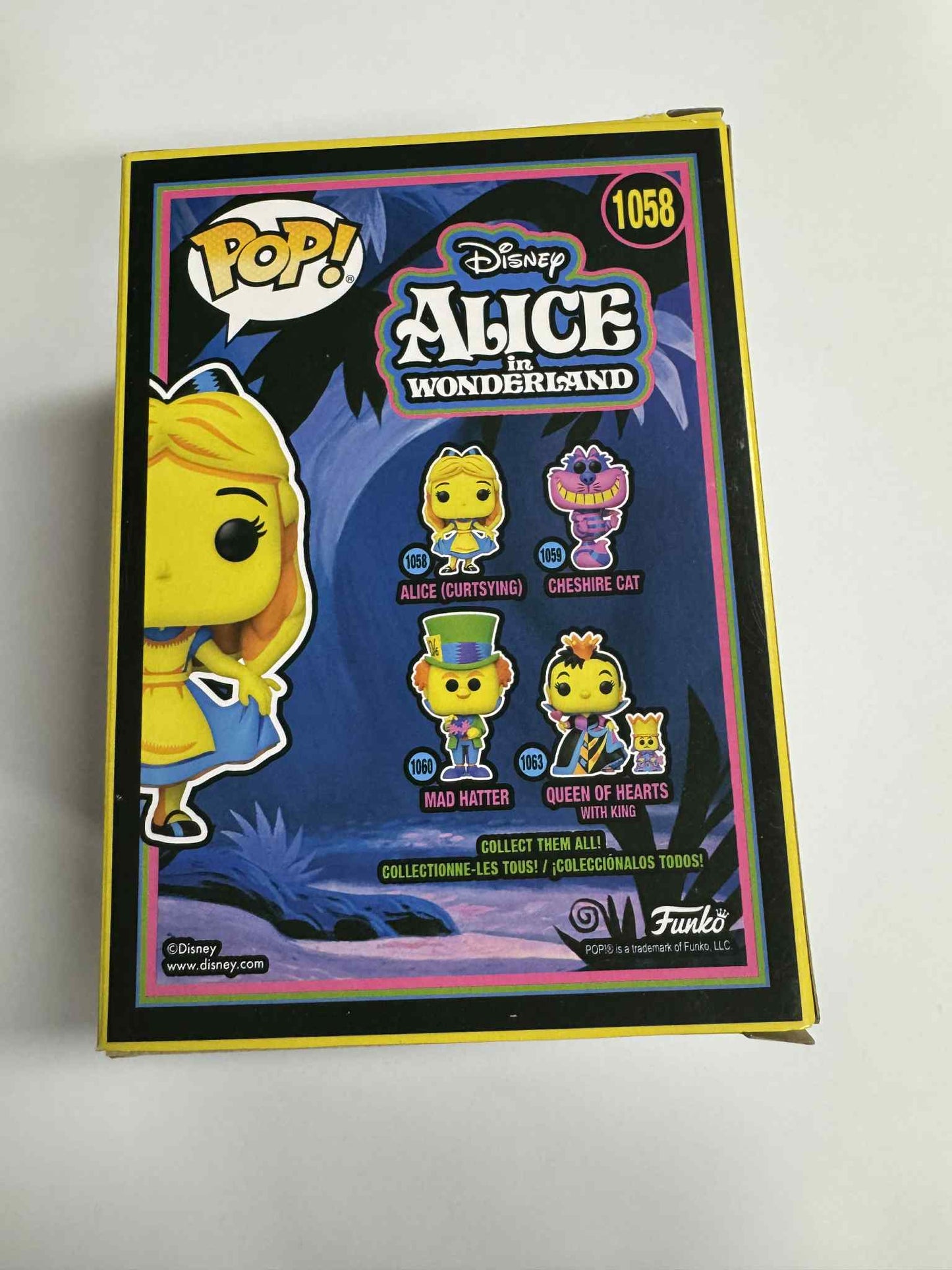 Alice In Wonderland - Alice (Curtsying) Black Light Pop! Vinyl #1058