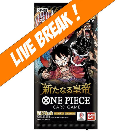 [ Live Break ] One Piece Card Game - The Four Emperors OP-09 Booster Pack (Japanese)