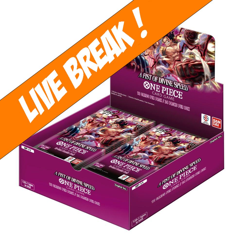 [ Live Break ] One Piece Card Game: A Fist of Divine Speed [OP-11] Booster Box