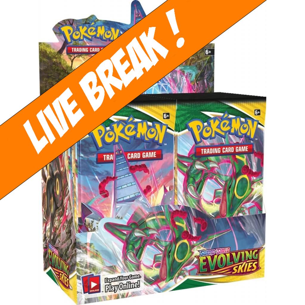 [ Live Break ] POKÉMON TCG: Sword and Shield - Evolving Skies Booster Box