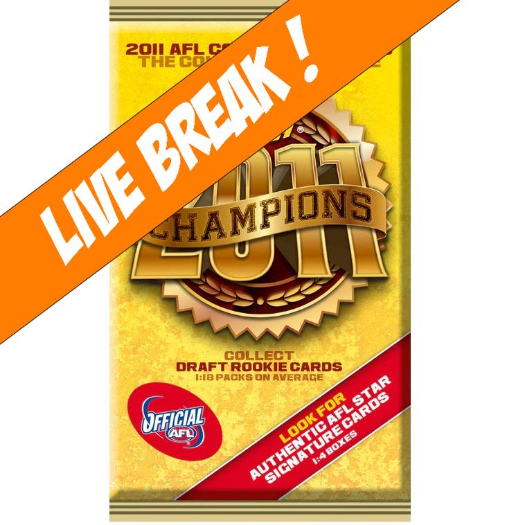 [ Live Break ] 2011 AFL Champions Cards Booster Pack