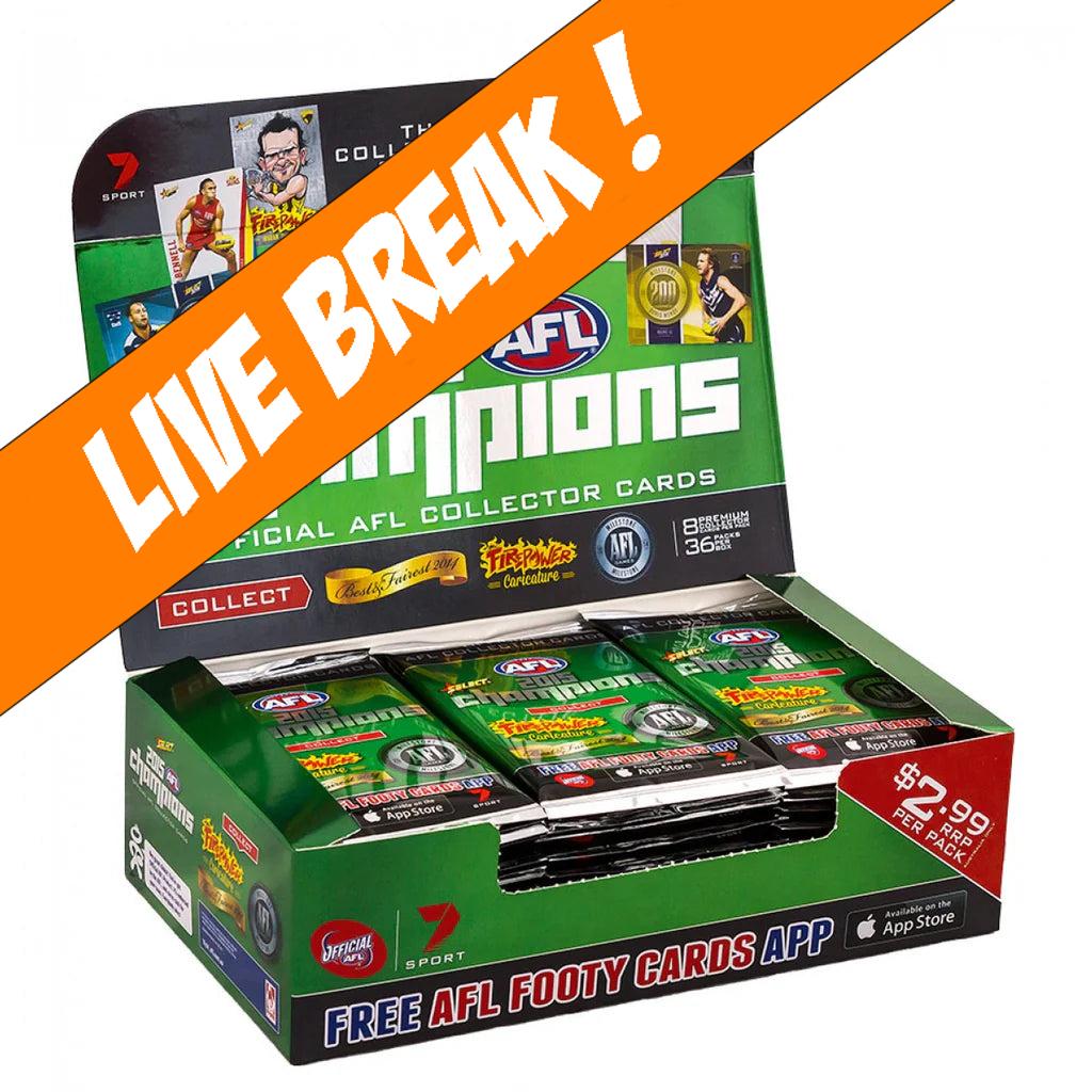 [ Live Break ] 2015 AFL Champions Cards Sealed Box