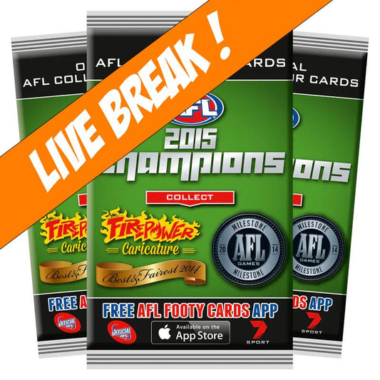 [ Live Break ] 2015 AFL Champions Cards Booster Pack