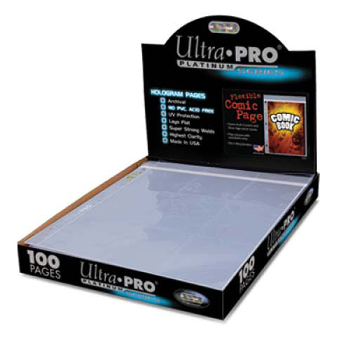 Comic Accessories - 3-Hole Comic Page - All Clear (PK 100)