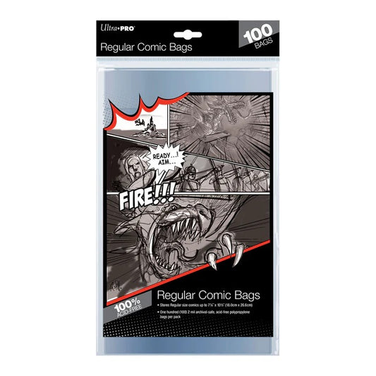 Ultra Pro: Regular Size 7-1/8" X 10-1/2" Comic Bags