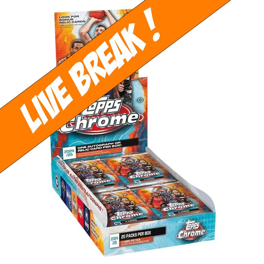 [ Live Break ] Topps Chrome NBL 2024/2025 Basketball Trading Cards -  Hobby Breaker Box