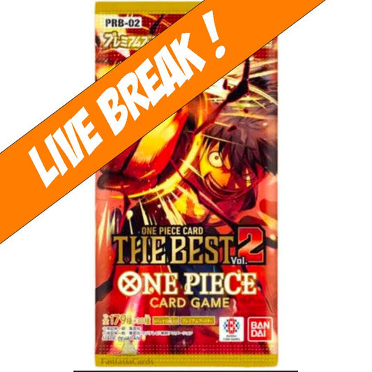 [ Live Break ] One Piece Card Game - Premium Booster: The Best Vol.2 PRB-02 Booster Pack (Japanese)