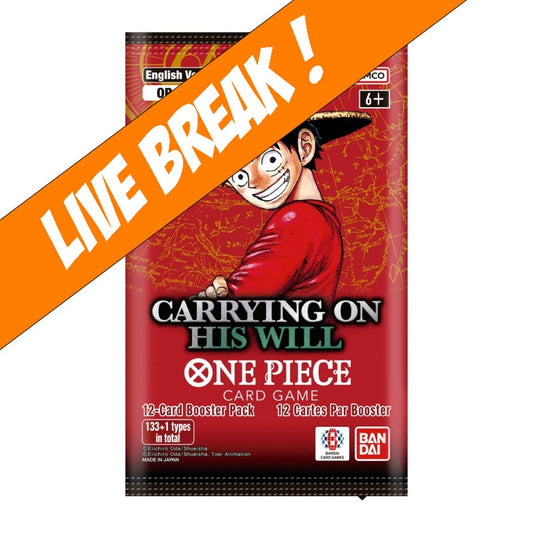 [ Live Break ] One Piece Card Game: Carrying On His Will [OP-13] Booster Pack