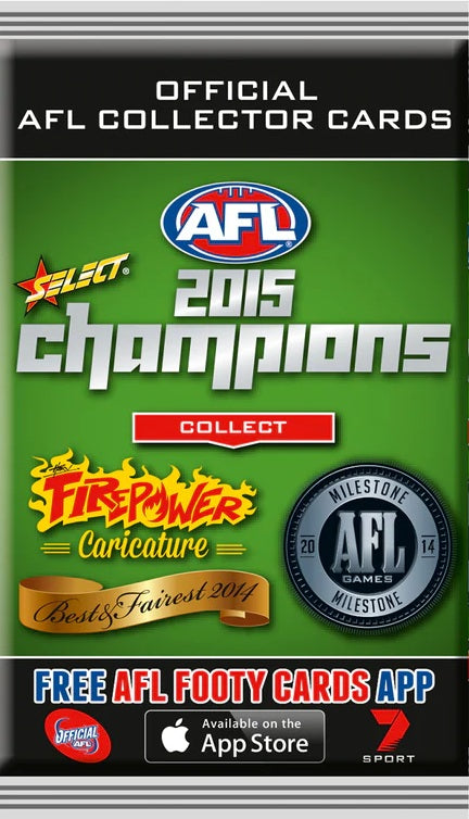 [ Live Break ] 2015 AFL Champions Cards Booster Pack