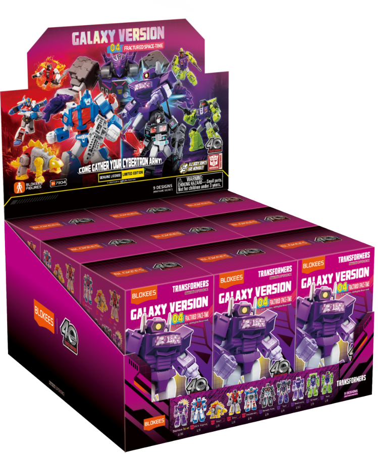 Transformers - Galaxy Version 04 "Fractured Space-time" Blind Box (Display of 9)