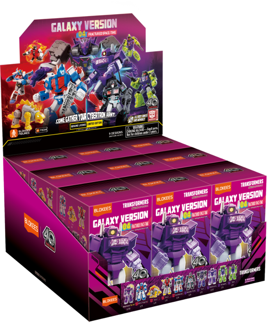 Transformers - Galaxy Version 04 "Fractured Space-time" Blind Box (Display of 9)