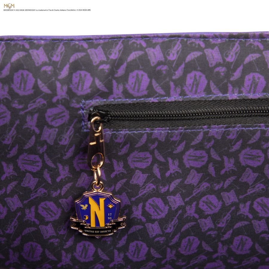 Wednesday (TV) - Nevermore Academy Shopping Bag (Purple)