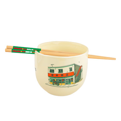 Sakamoto Days - The Legendary Hitman Ramen Bowl with Chopsticks