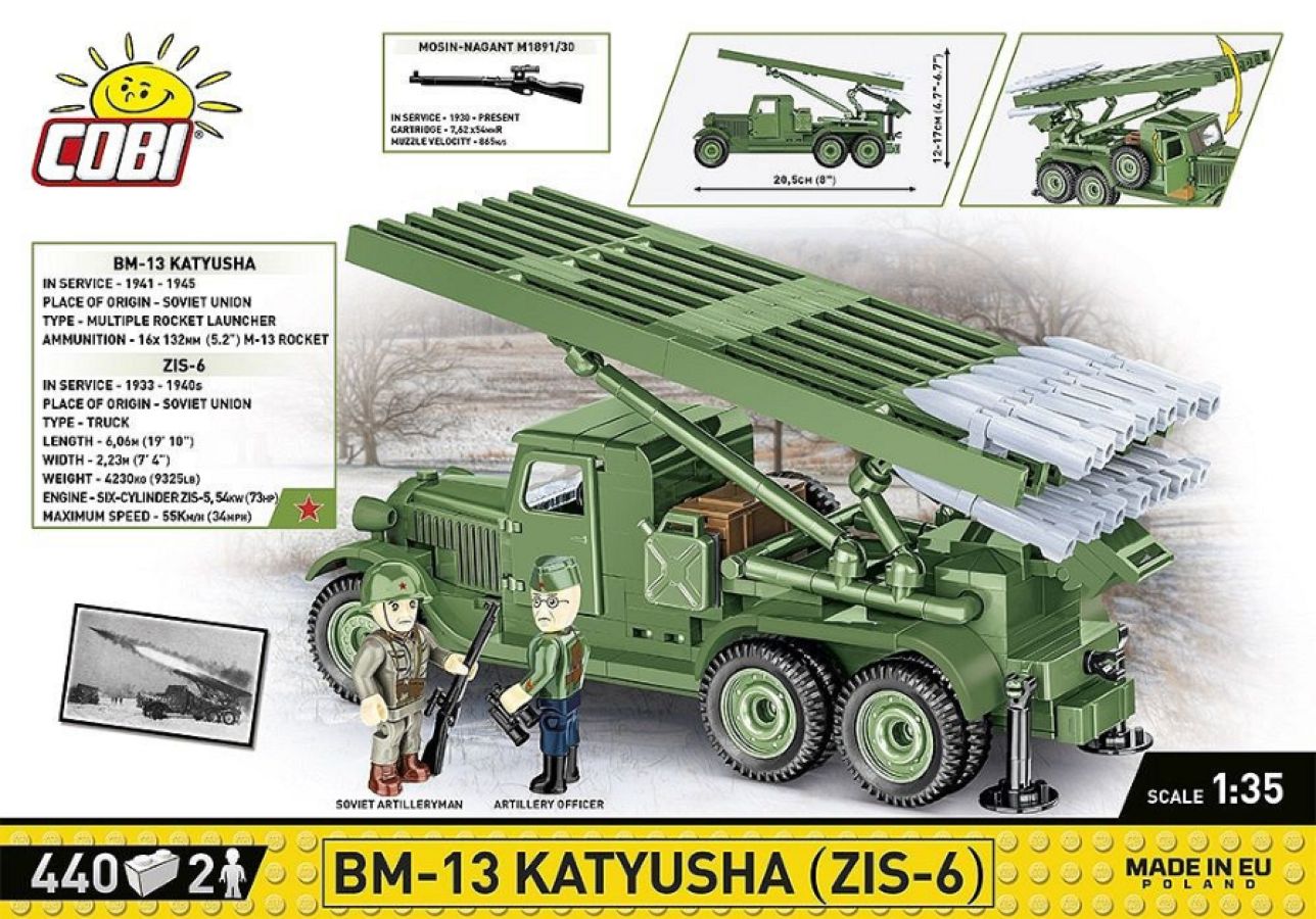 World War 2 - BM-13 Katyusha Rocket Launcher 450 Pcs