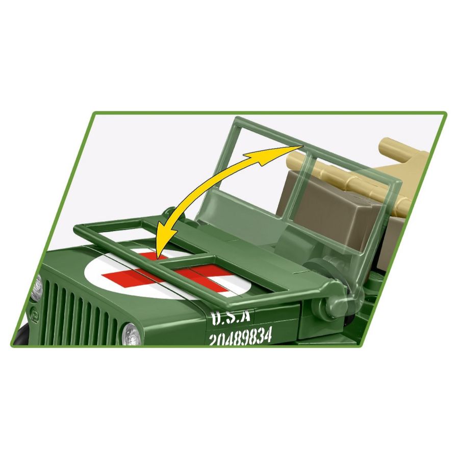 World War 2 - Medical Willys MB (130 Pcs)