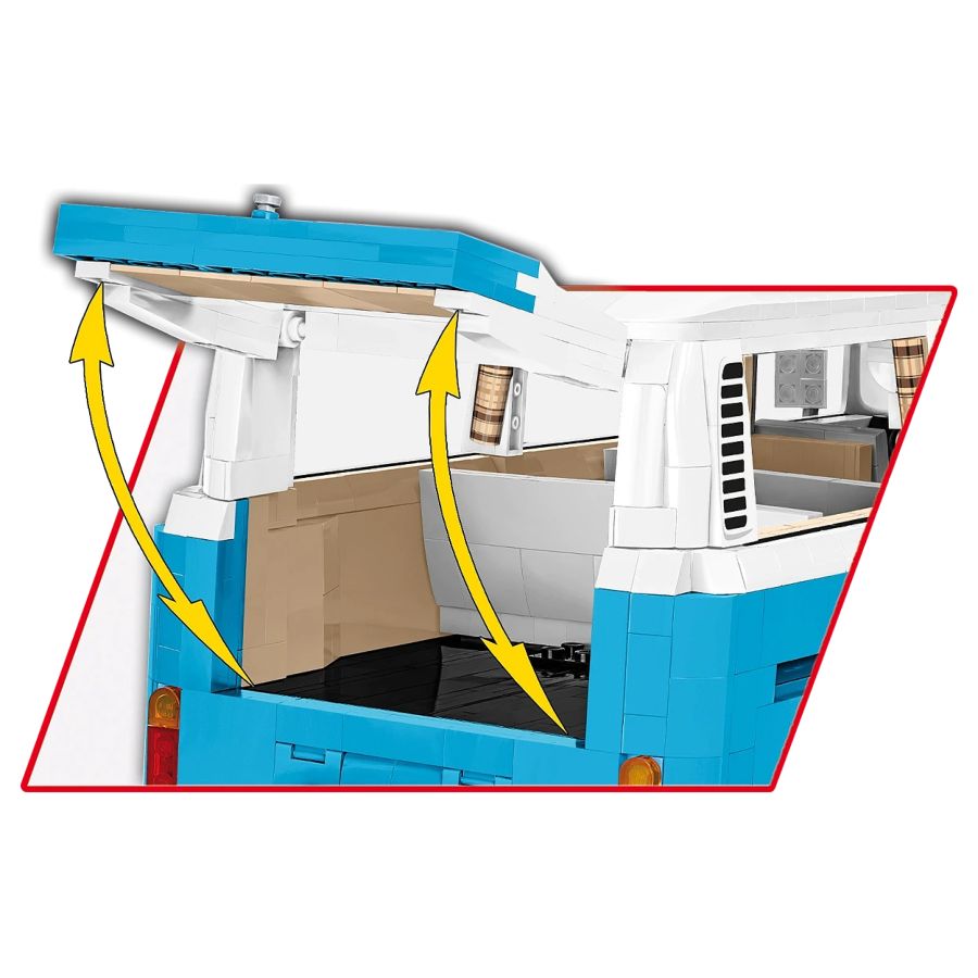 Volkswagen - Transporter T2b Bus Construction Set (2366 Pieces)