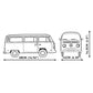 Volkswagen - Transporter T2b Bus Construction Set (2366 Pieces)
