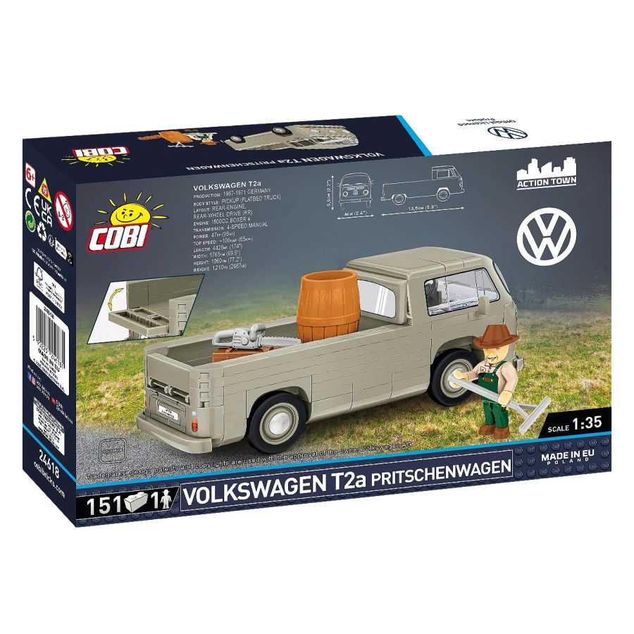Volkswagen - T2a Pritschenwagen Construction Set (151 Pieces)