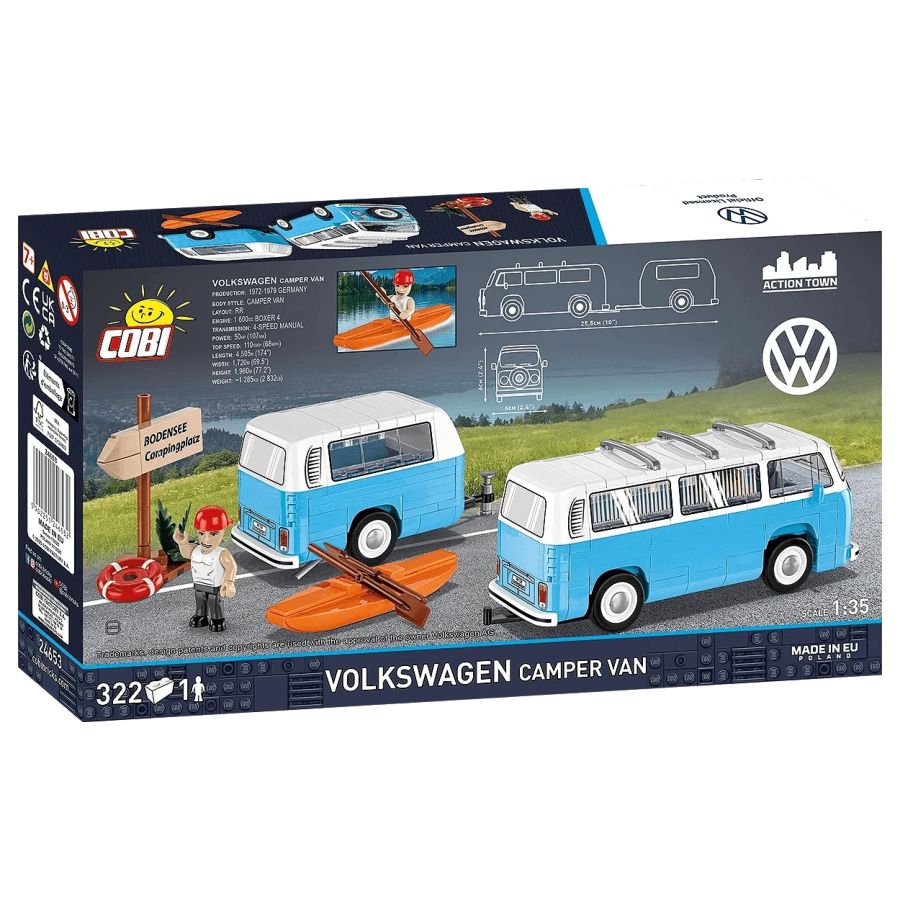 Volkswagen - T2b Camper Van Construction Set (322 Pieces)