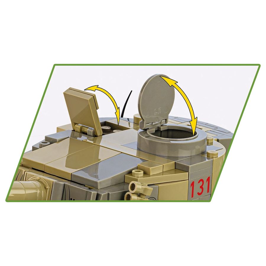 World War 2 - Panzer VI Tiger No 131 Construction Set (1278 Pieces)