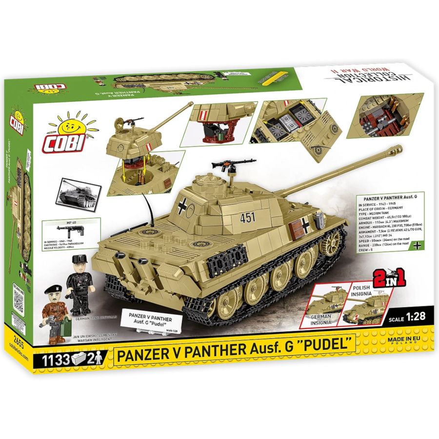 World War 2 - Panzer V Panther Ausf. G "Pudel" (1133 Pcs )