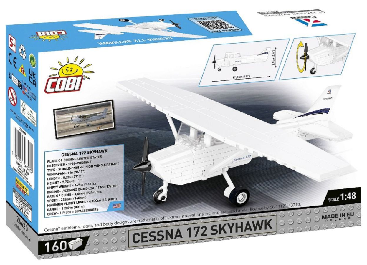 Boeing - Cessna 172 Skyhawk (White) 160 Pcs
