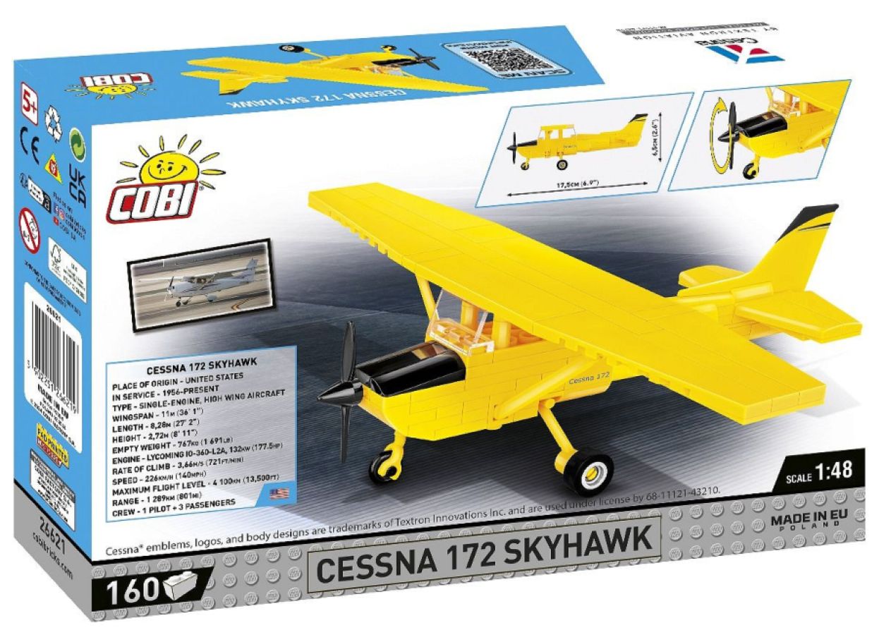 Boeing - Cessna 172 Skyhawk (Yellow) 160 Pcs