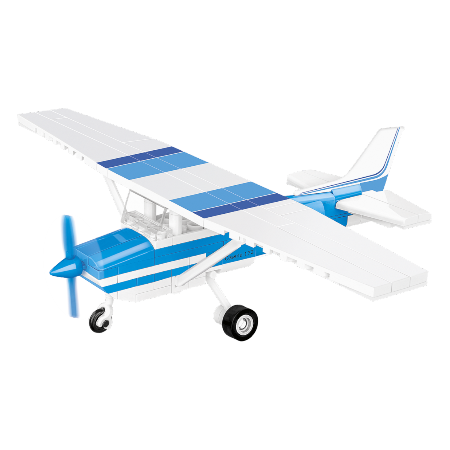 Boeing - Cessna 172 Skyhawk (Blue/White) 162 Pcs