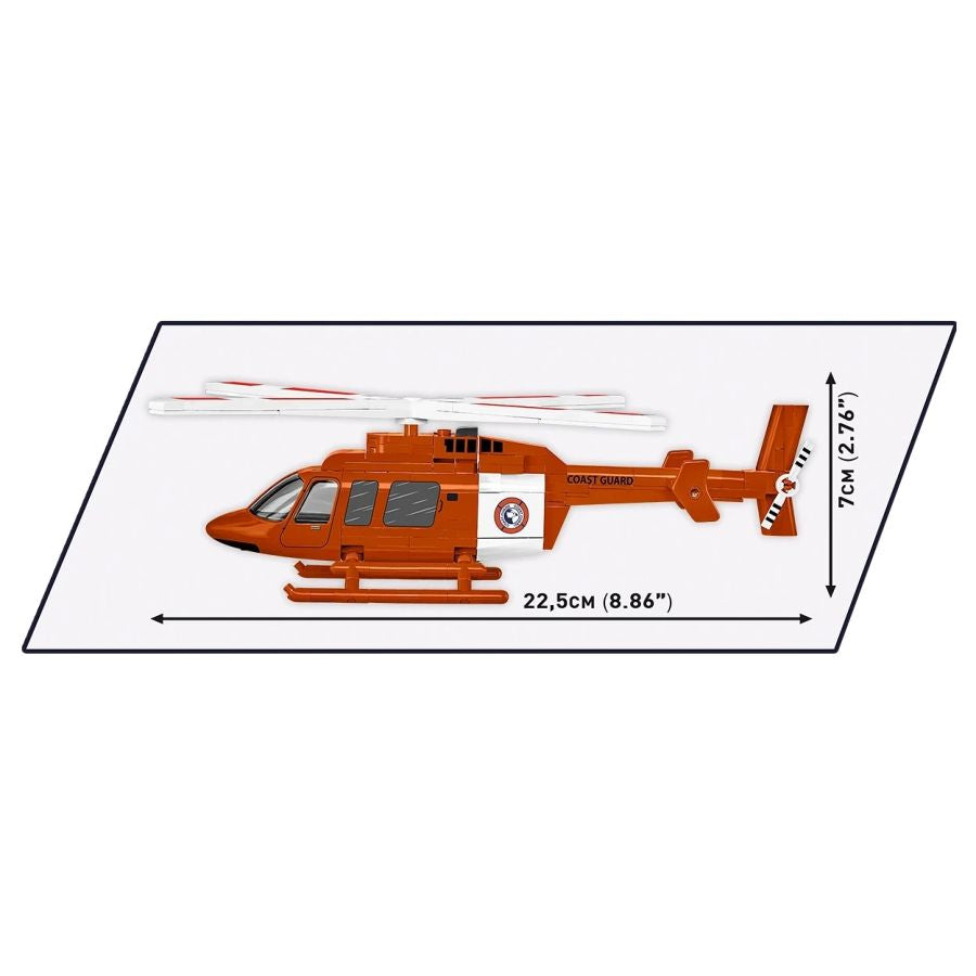 Cobi - Bell 407 Coast Guard Helicopter 1:48 Scale (210 Pcs)