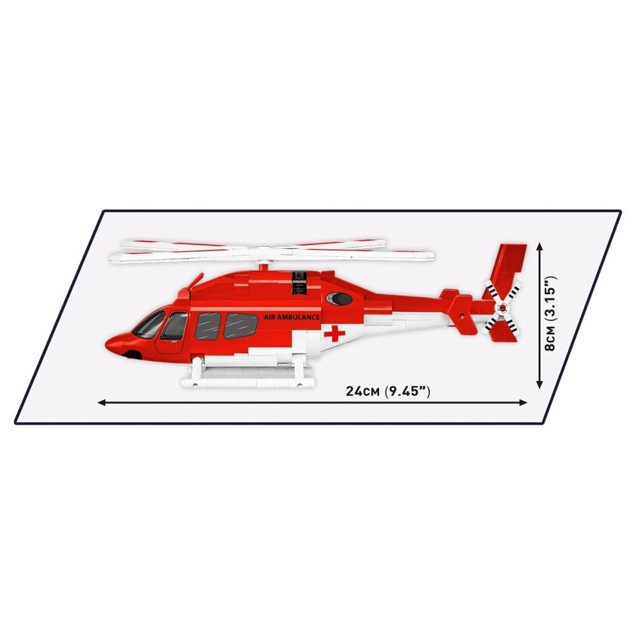 Cobi - Bell 429 Air Ambulance Helicopter 1:48 Scale (257 Pcs)