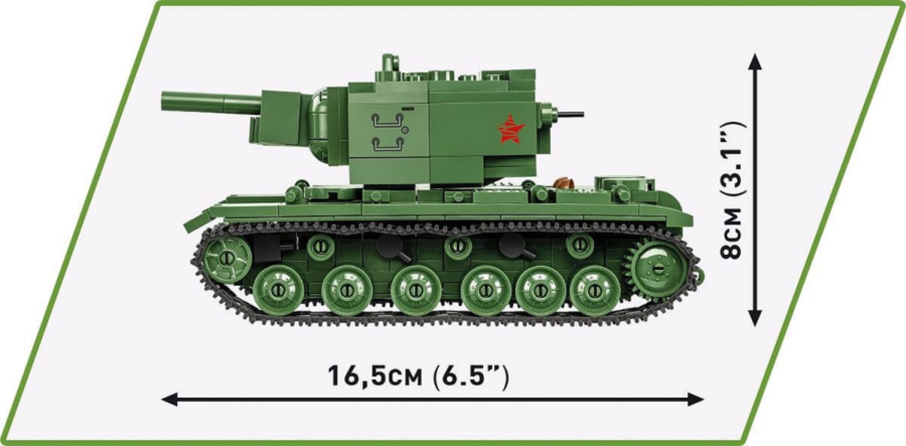 World War 2 - KV-2 Tank (510Piece Kit)