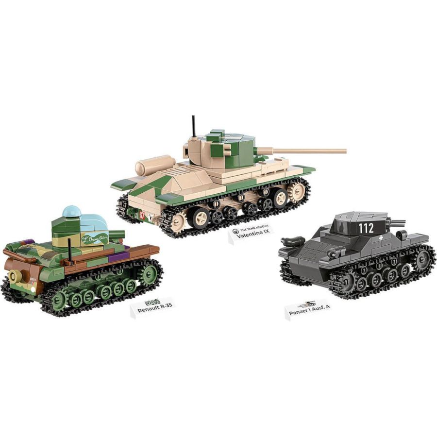 World War 2 - Renault, Valentine, Panze (595 Pcs)