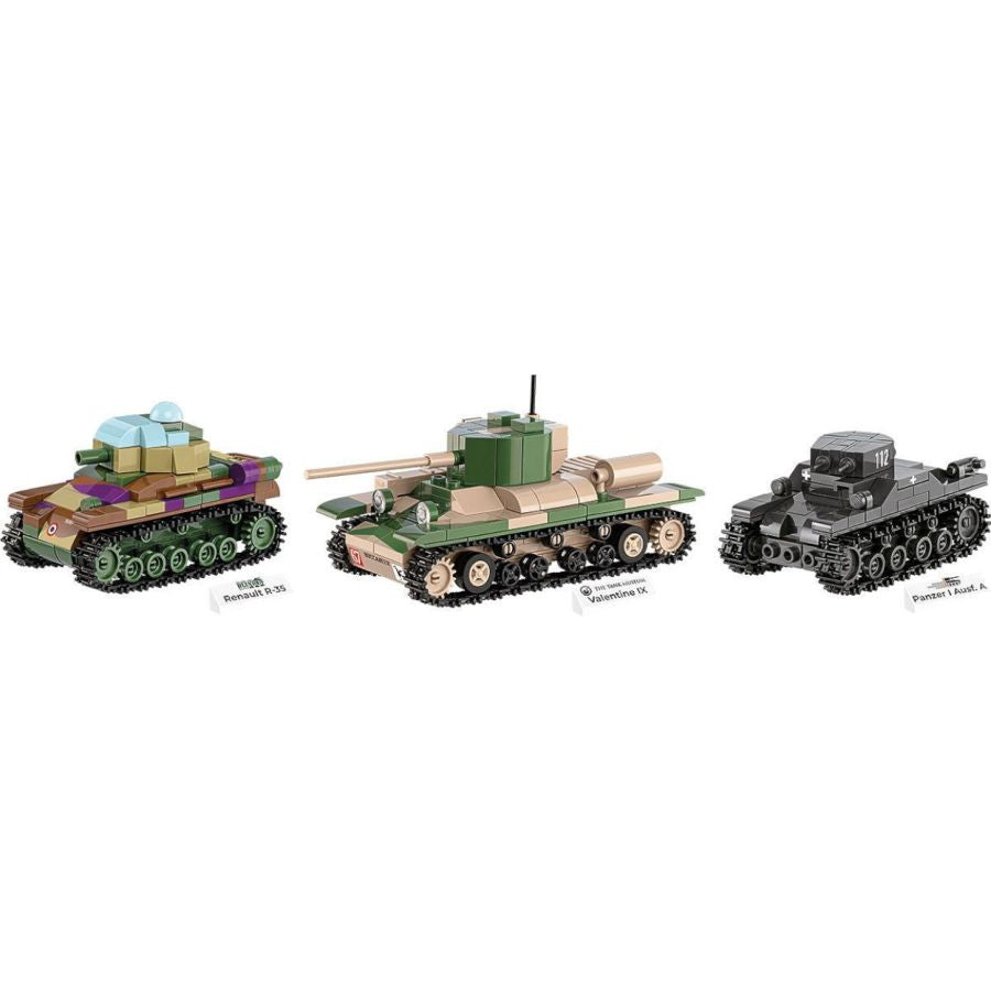 World War 2 - Renault, Valentine, Panze (595 Pcs)