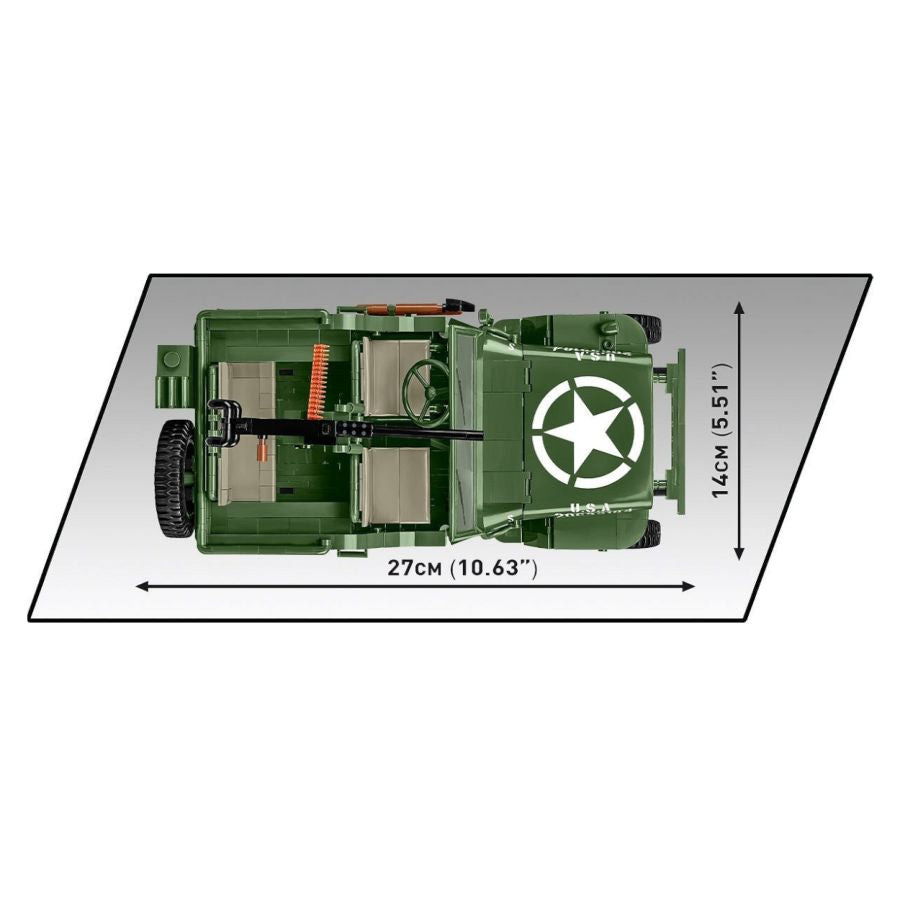 World War 2 - Willys MB + Trailer Exclusive (1580 Pcs)