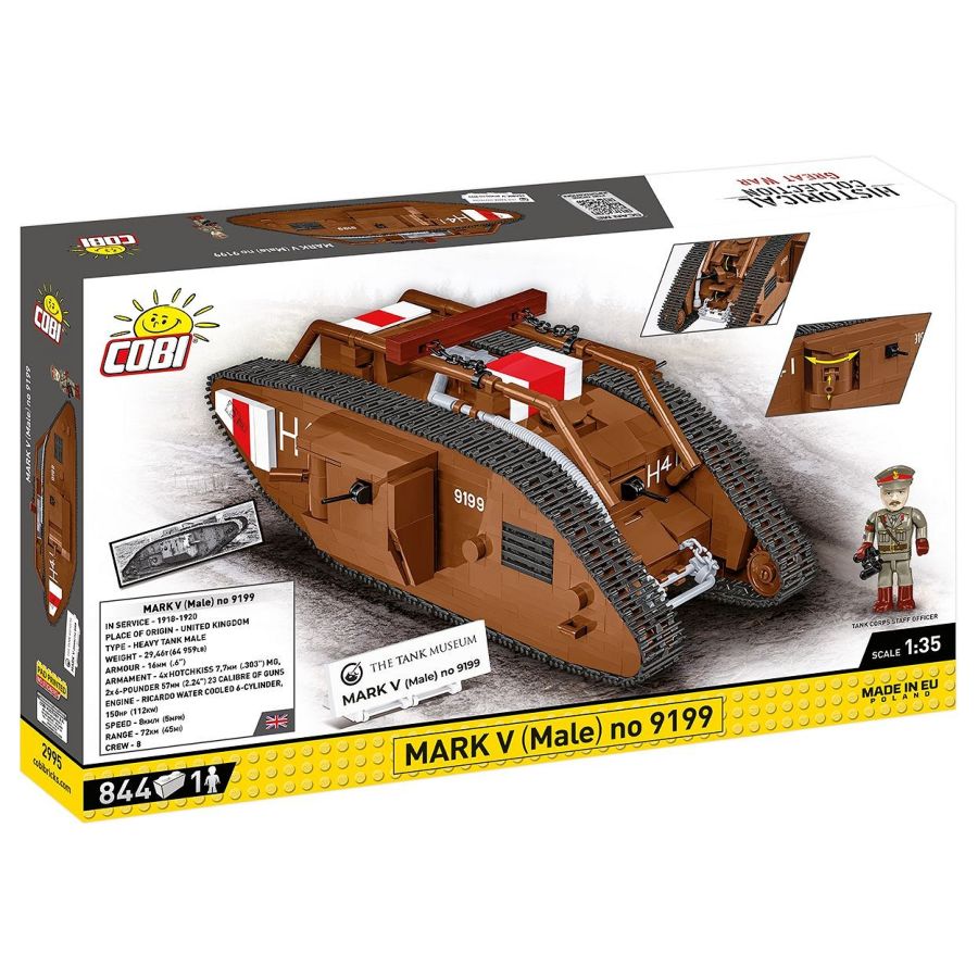 Great War - Mark V Tank (Male) N.9199 (848 Pcs)