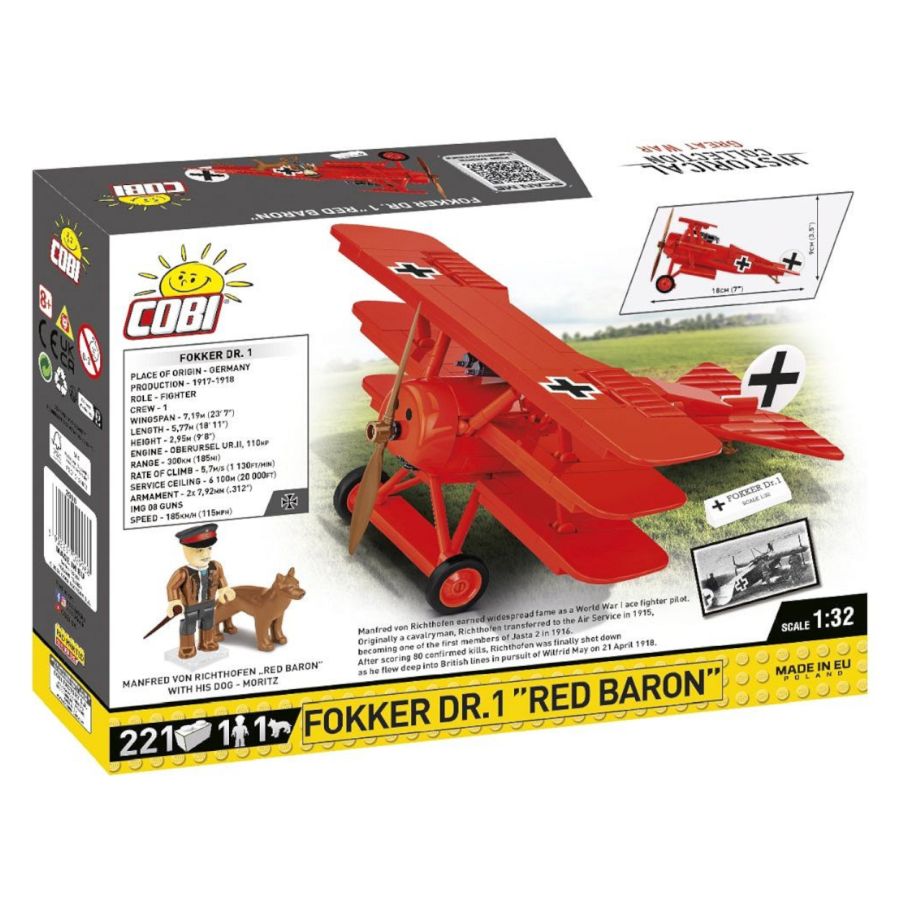 Great War - Fokker Dr.1 Red Baron (221 Pcs)