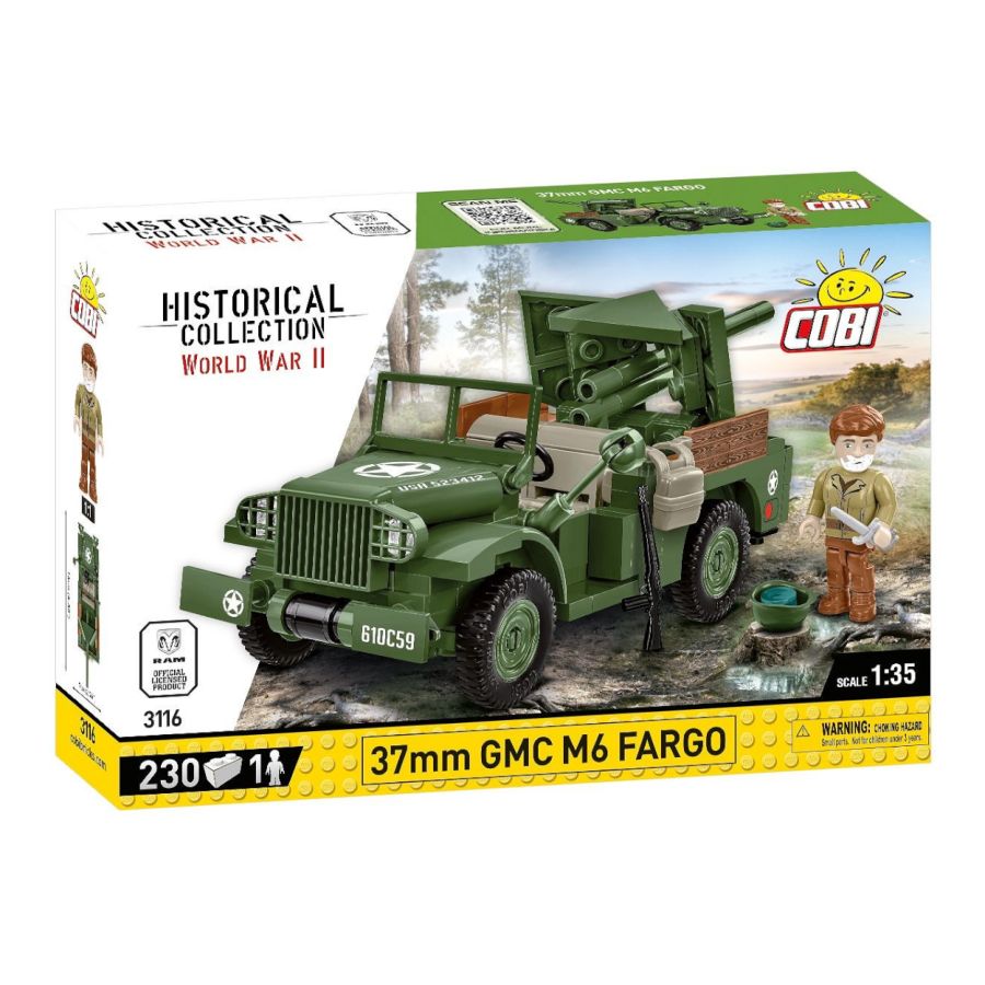 World War 2 - 37mm GMC M6 Fargo (230 Pcs)
