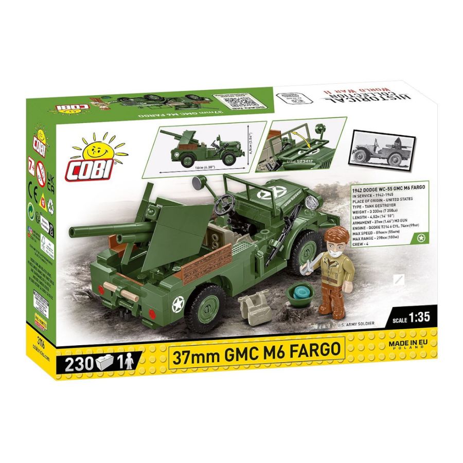 World War 2 - 37mm GMC M6 Fargo (230 Pcs)