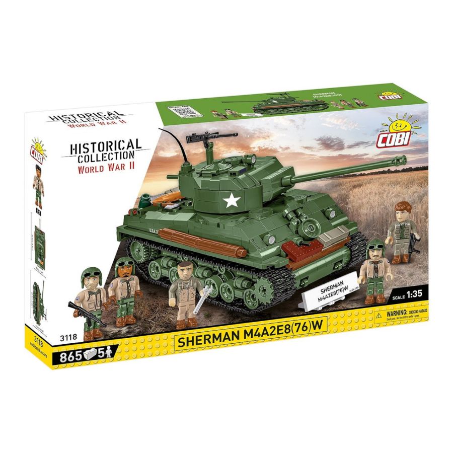 World War 2 - Sherman M4A2E8(76)W (865 Pcs)