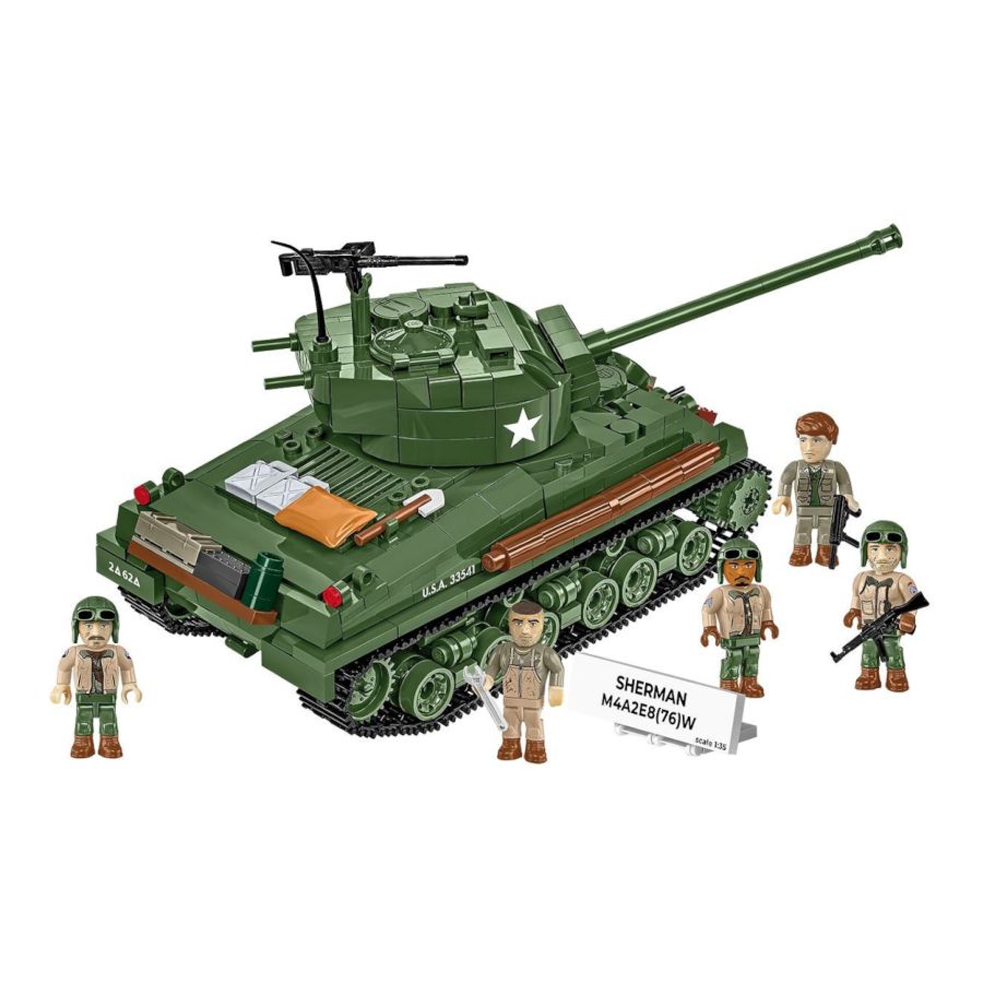 World War 2 - Sherman M4A2E8(76)W (865 Pcs)