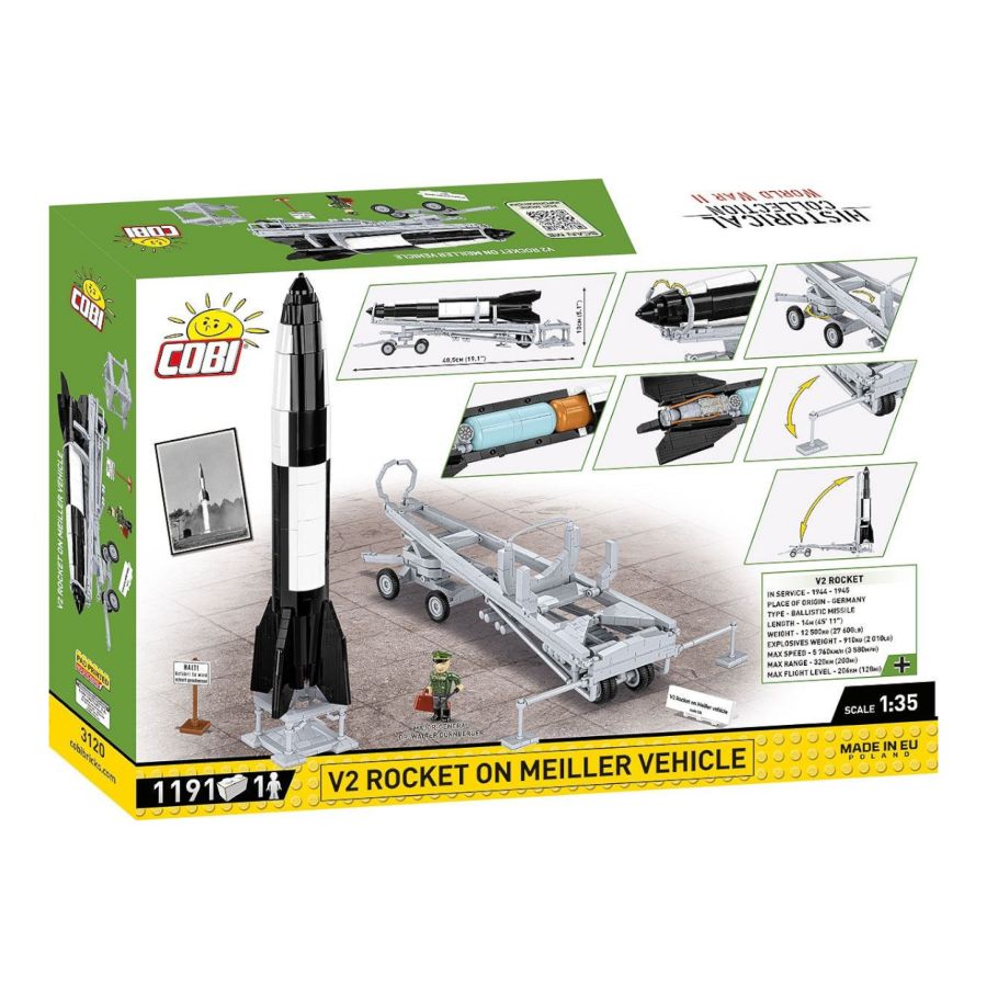 World War 2 - V2 Rocket On Meiller Exclusive (1191 Pcs)