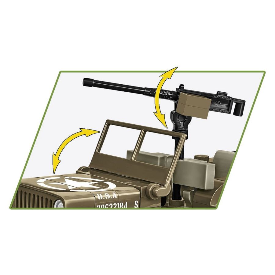 World War 2 - Willys MB & Trailer (200 Pcs)