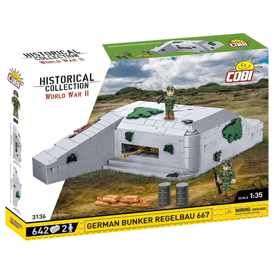 World War 2 - German Bunker Regelbau 667 Construction Set (642 Pieces)